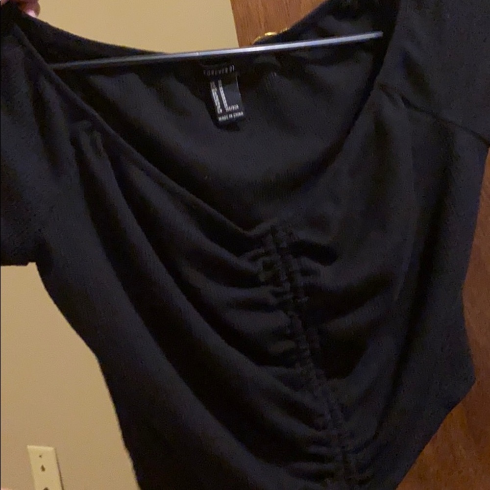 Forever 21 crop top black